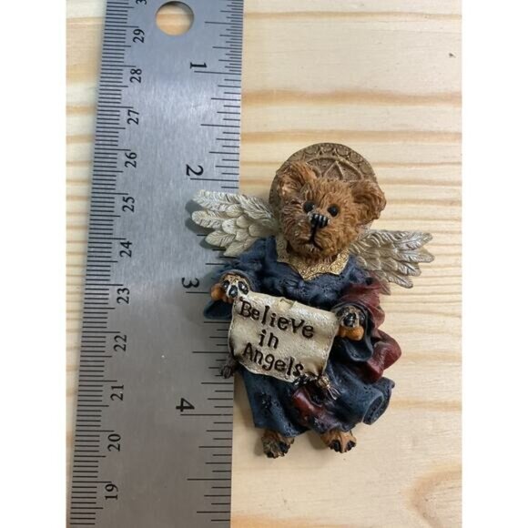 Boyds Bears Believe In Angels Teddy Bear Angel Brooch Pin - Picture 3 of 3